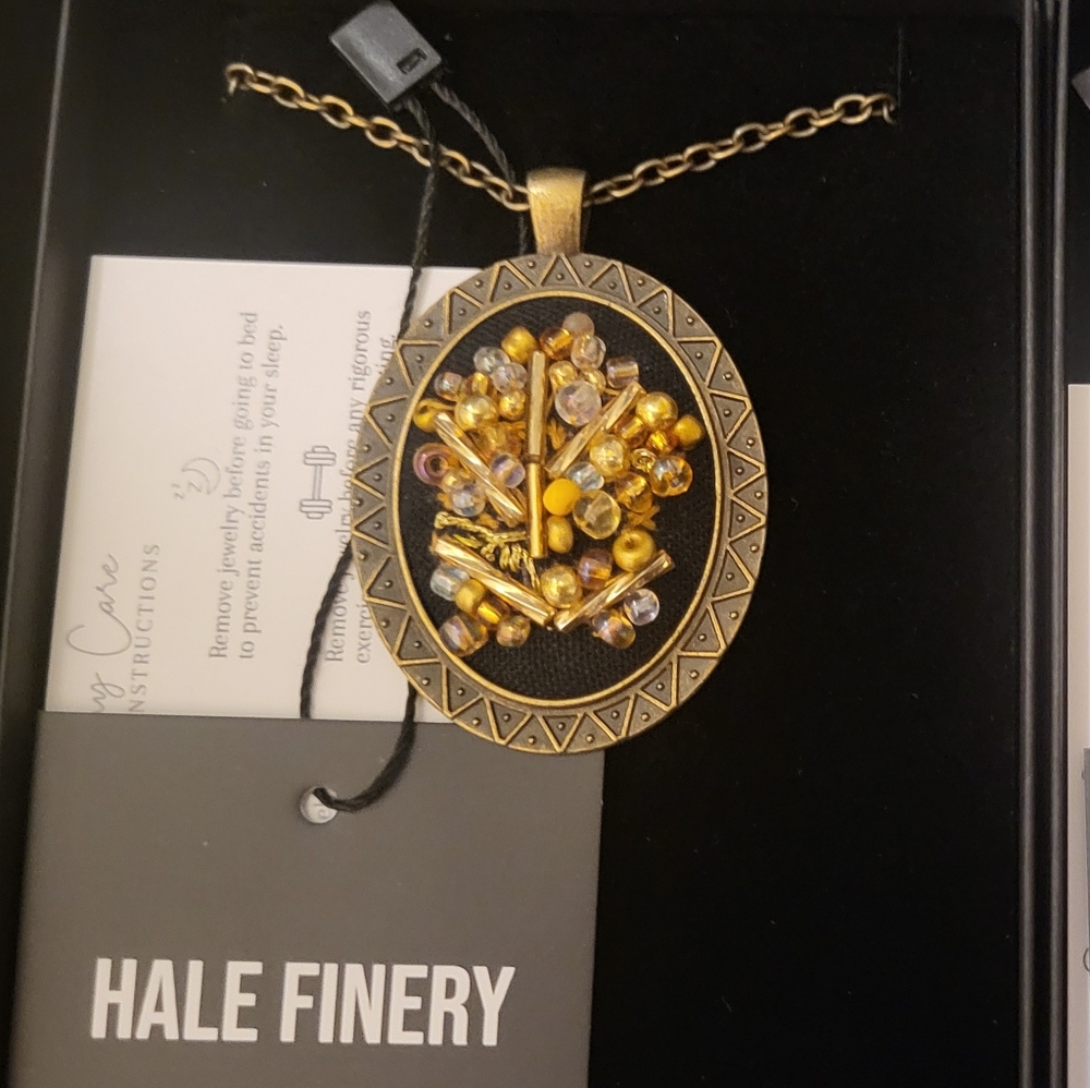 NO LONGER AVAILABLE Something Gold | Embroidery Couture Pendant